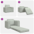 Canapea Pat 2 în 1 Gri Deschis 98x71x83 cm Catifea GartenMobel Dekor