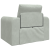 Canapea Pat 2 în 1 Gri Deschis 98x71x83 cm Catifea GartenMobel Dekor