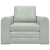 Canapea Pat 2 în 1 Gri Deschis 98x71x83 cm Catifea GartenMobel Dekor