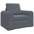 Canapea pat 2 în 1 gri închis 98x71x83 cm catifea GartenMobel Dekor