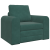 Canapea pat 2 în 1 verde închis 98x71x83 cm catifea GartenMobel Dekor