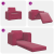 Sofa Pat 2 în 1 Roșu Vin 98x71x83 cm Catifea GartenMobel Dekor