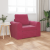 Sofa Pat 2 în 1 Roșu Vin 98x71x83 cm Catifea GartenMobel Dekor