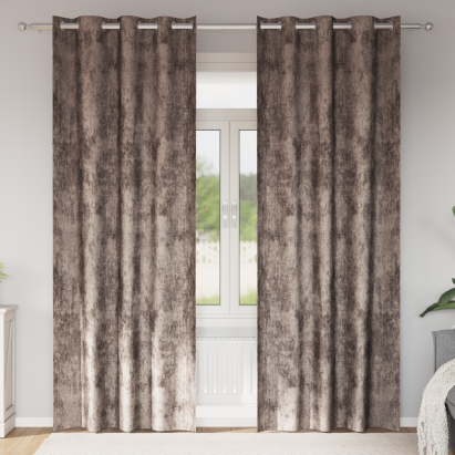 Draperii 2 piese cu œillets cappuccino 260x140 cm GartenMobel Dekor