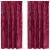 Draperii 2 buc cu buzunare pentru baghetă bordo 175x140 cm GartenMobel Dekor