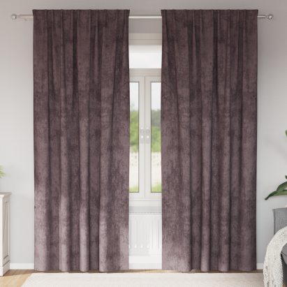 Draperii 2 buc cu ochiuri maro 225x140 cm GartenMobel Dekor