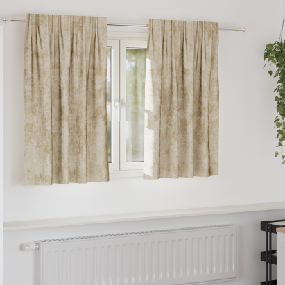 draperii din catifea 2 bucăți cu ochiuri crem 140x140 cm GartenMobel Dekor
