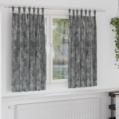Draperii 2 pcs gri 175x140 cm GartenMobel Dekor