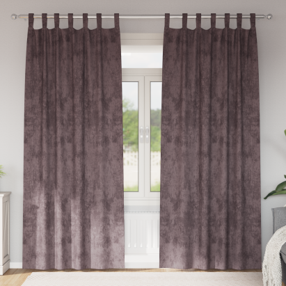 Perdele din catifea 2 buc cu bucle de sus maro 225x140 cm GartenMobel Dekor