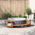 Împrejmuire pentru Cada cu Hidromasaj Semi-Rotund 252x111.5x55.5 cm Lemn Masiv de Acacia GartenMobel Dekor