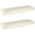 Pereți din pallet pentru bănci 2 buc Cream 120x40x8 cm țesătură Oxford GartenMobel Dekor