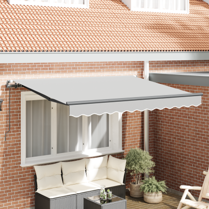 Cadru Umbrele Retractabil Manual 3.5x2 cm Metal GartenMobel Dekor
