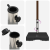 Bază cu roți pentru parasol cu mânere Granit Negru 29 kg Pătrată GartenMobel Dekor