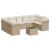 Set canapele de grădină cu perne, 10 piese, bej, poliratan GartenMobel Dekor