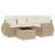 Set canapele de grădină cu perne, 5 piese, bej, poliratan GartenMobel Dekor