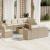Set canapele de grădină, 9 piese, cu perne, bej, poliratan GartenMobel Dekor