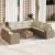 Set canapele de grădină cu perne, 10 piese, bej, poliratan GartenMobel Dekor