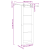 Ușa glisantă  cu set de hardware 73.5x211 cm Lemn masiv de pin, Ușa interioară  cu sticlă 'ORKDAL'73.5x211x4 cm Lemn masiv de pin GartenMobel Dekor