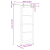 Ușă glisantă  cu accesorii Alb 78x202 cm Lemn solid de pin, Ușă interioară  cu sticlă 'ORKDAL'Alb 78x202x4 cm GartenMobel Dekor