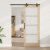 Ușă glisantă  cu set de accesorii - 83x211 cm - Lemn masiv de pin, Ușă interioară  cu sticlă 'ORKDAL' - 83x211x4 cm - Lemn masiv de pin GartenMobel Dekor