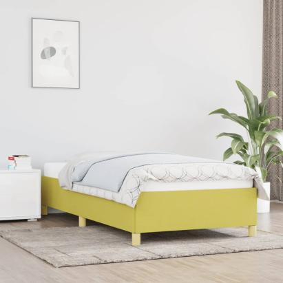 Cadru de pat, verde, 90 x 200 cm, material textil GartenMobel Dekor