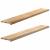Pervaz 2 buc lemn masiv de stejar netratat 160x30x2 cm GartenMobel Dekor