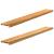 Pervaz 2 buc lemn masiv de maro deschis 160x20x2 cm GartenMobel Dekor