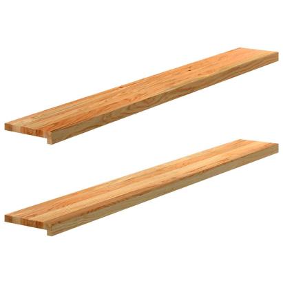 Pervaz 2 buc lemn masiv de maro deschis 160x20x2 cm GartenMobel Dekor