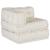 Puf modular crem 70x70x54 țesătură GartenMobel Dekor