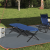Pat pliabil cu geantă de transport Albastru 600D Oxford Fabric GartenMobel Dekor