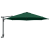 Umbrelă de terasă verde mare Metal, Poliester Mare Înclinabilă GartenMobel Dekor