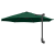 Umbrelă de terasă verde mare Metal, Poliester Mare Înclinabilă GartenMobel Dekor