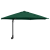 Umbrelă de terasă verde mare Metal, Poliester Mare Înclinabilă GartenMobel Dekor