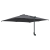 Umbrelă de exterior Antracit Poliester, Oțel vopsit electrostatic GartenMobel Dekor