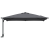 Umbrelă de exterior Antracit Poliester, Oțel vopsit electrostatic GartenMobel Dekor