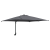 Umbrelă de exterior Antracit Poliester, Oțel vopsit electrostatic GartenMobel Dekor