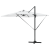 Umbrelă Cantilever Roma cu LED-uri Nisip 286x285x270 cm Aluminiu GartenMobel Dekor