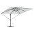 Umbrelă Cantilever Roma cu LED-uri Nisip 286x285x270 cm Aluminiu GartenMobel Dekor