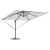 Umbrelă Cantilever Roma cu LED-uri Nisip 286x285x270 cm Aluminiu GartenMobel Dekor