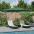 Cantilever Roma Parasol cu LED-uri Verzi 286x285x270 cm Aluminiu GartenMobel Dekor
