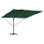 Cantilever Roma Parasol cu LED-uri Verzi 286x285x270 cm Aluminiu GartenMobel Dekor