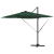 Cantilever Roma Parasol cu LED-uri Verzi 286x285x270 cm Aluminiu GartenMobel Dekor