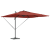 Umbrelă Cantilever Roma cu LED-uri Terracotta 286x285x270 cm Aluminiu GartenMobel Dekor