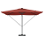 Umbrelă Cantilever Roma cu LED-uri Terracotta 286x285x270 cm Aluminiu GartenMobel Dekor