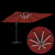 Umbrelă Cantilever Roma cu LED-uri Terracotta 286x285x270 cm Aluminiu GartenMobel Dekor