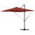 Umbrelă Cantilever Roma cu LED-uri Terracotta 286x285x270 cm Aluminiu GartenMobel Dekor