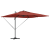 Umbrelă Cantilever Roma cu LED-uri Terracotta 286x285x270 cm Aluminiu GartenMobel Dekor