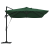 Umbrela cantilever Roma cu LED-uri Verde 352x251x265 cm Aluminiu GartenMobel Dekor
