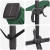 Umbrela cantilever Roma cu LED-uri Verde 352x251x265 cm Aluminiu GartenMobel Dekor