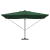 Umbrela cantilever Roma cu LED-uri Verde 352x251x265 cm Aluminiu GartenMobel Dekor